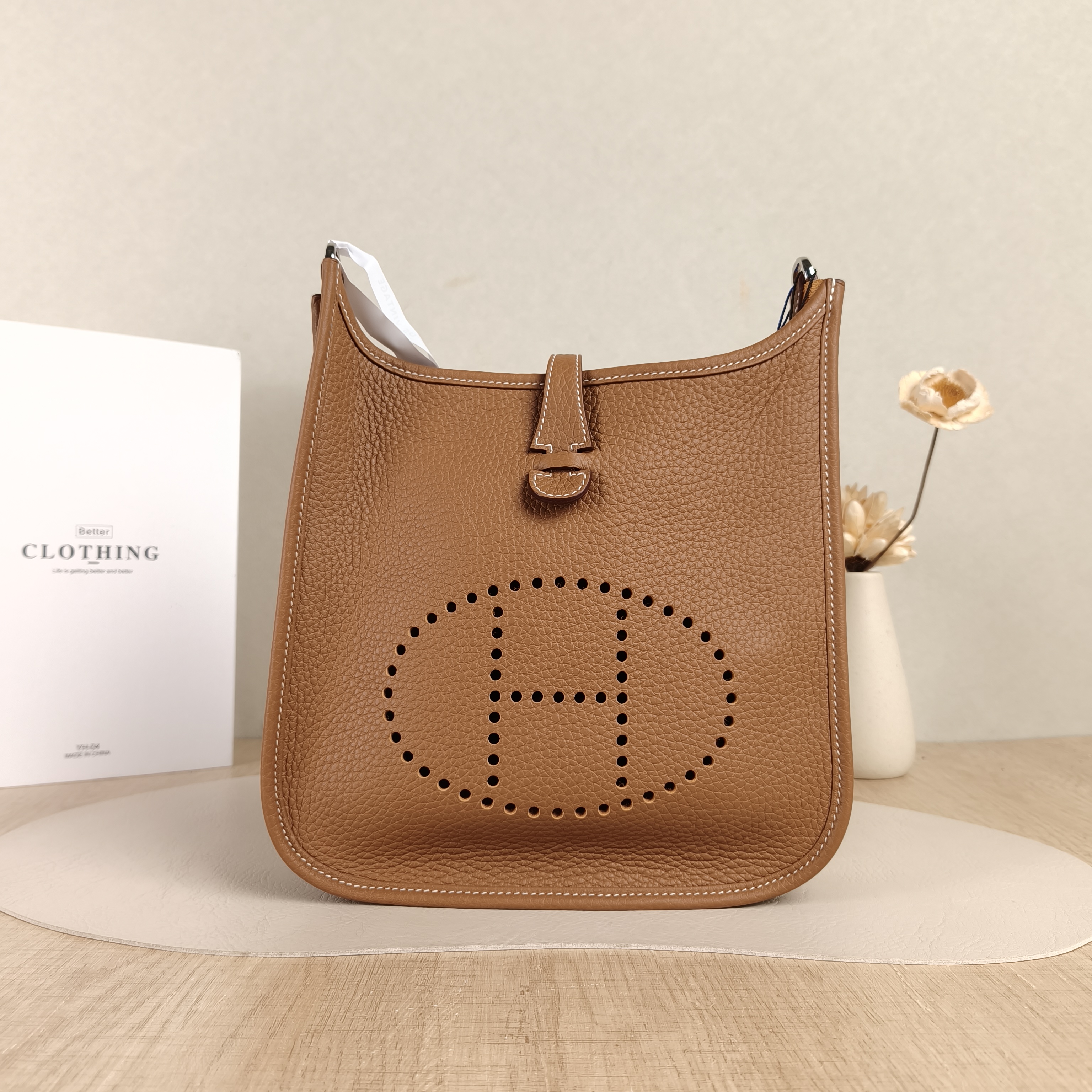 Hermès Crossbody Bag Evelyne 23 23 TC Calfskin One Size23 × 6 × 24 cm