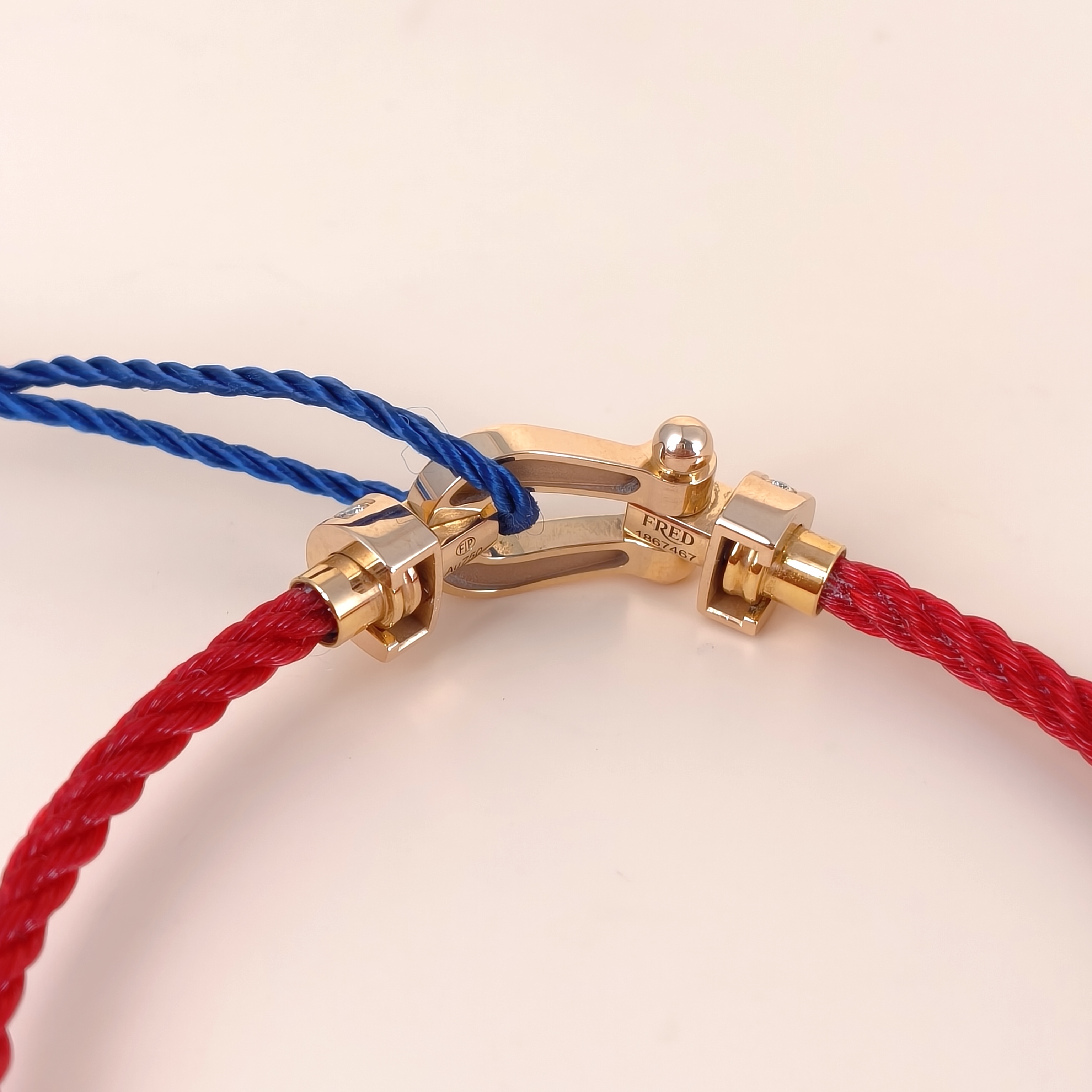 FRED Bracelet Force 10 Collection Bracelet Gold Diamond18KR ose Gold Medium2*1cm — cover view 7 of 7