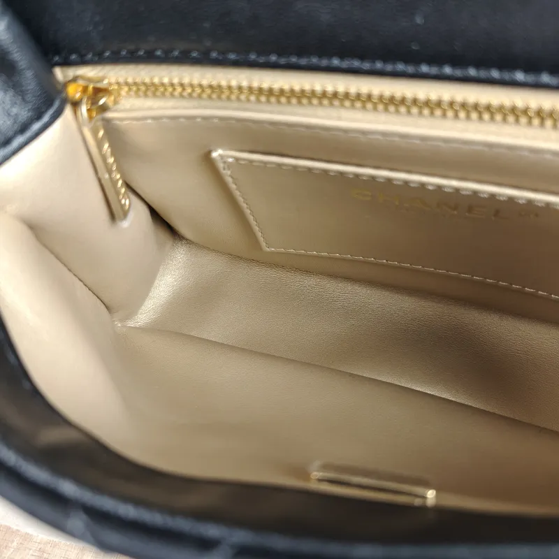 Chanel Crossbody Bag 24c mini Black Lambskin One Size 20.5 × 6 × 14 cm — detail view 13 of 13