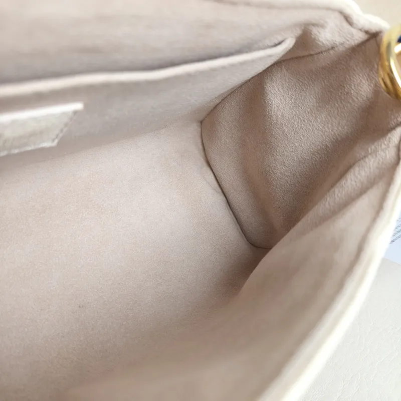 Louis Vuitton Crossbody Bag Favorite White · Pink Empreinte Embossed Calfskin Medium 24 × 9 × 14 cm — detail view 2 of 11