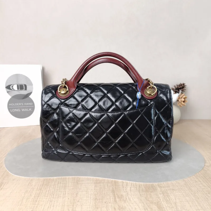 Chanel Top Handle Bag Top Handle Bag Black Calfskin 30 × 8 × 17.5 cm 19 — cover view 4 of 5