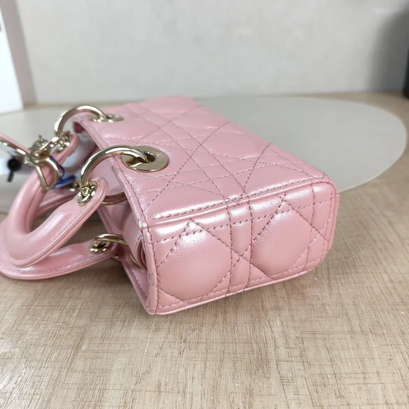 DIOR Crossbody Bag Lady D-Joy Lambskin Mini 16 × 5 × 9 cm — detail view 9 of 12