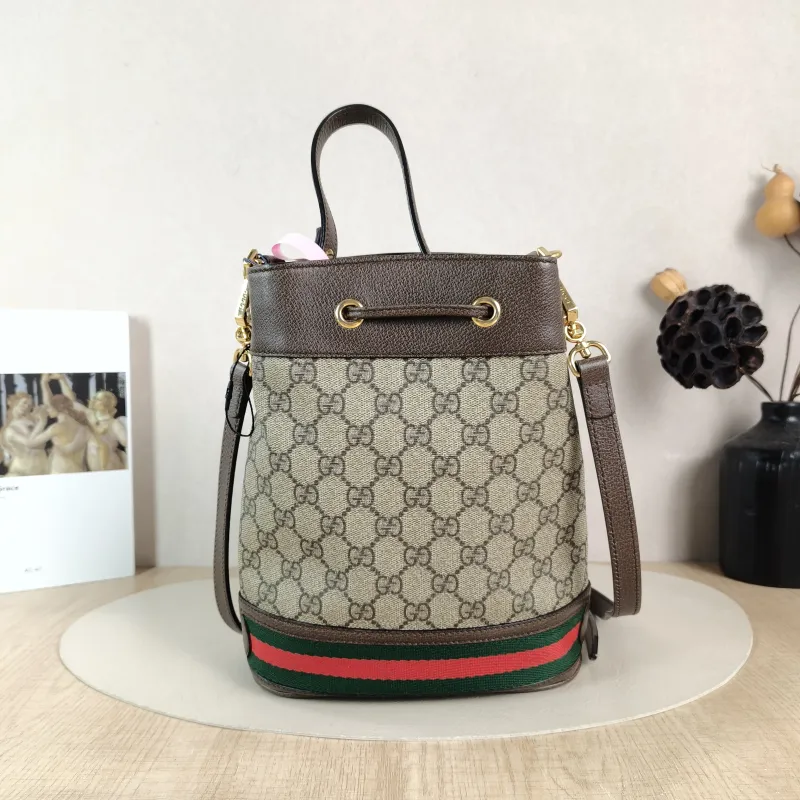GUCCI Shoulder Bag Ophidia Bucket Bag Monogram PVC Small 20.5 × 11 × 26 cm — cover view 5 of 5