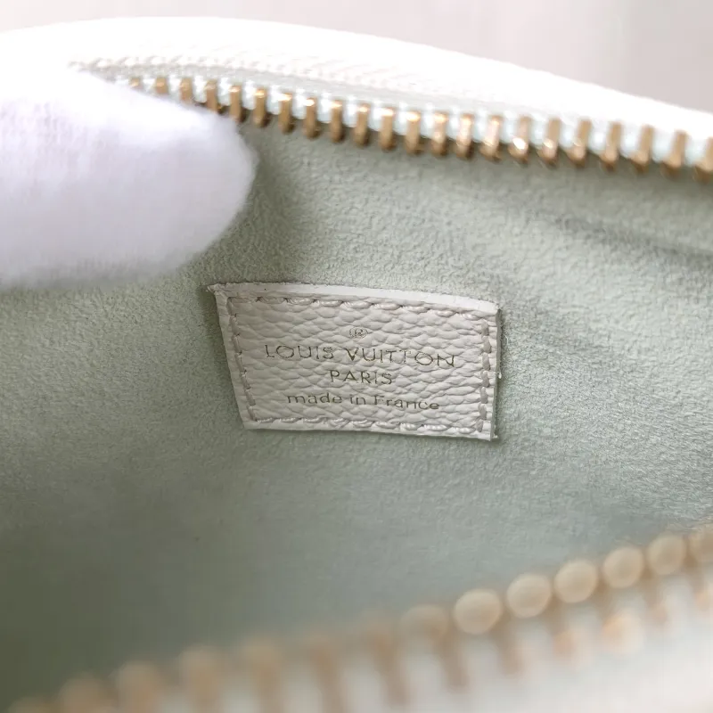 Louis Vuitton Crossbody Bag Speedy Nano White · Green Monogram Empreinte Embossed Calfskin nano 16 × 7.5 × 10 cm — detail view 6 of 11