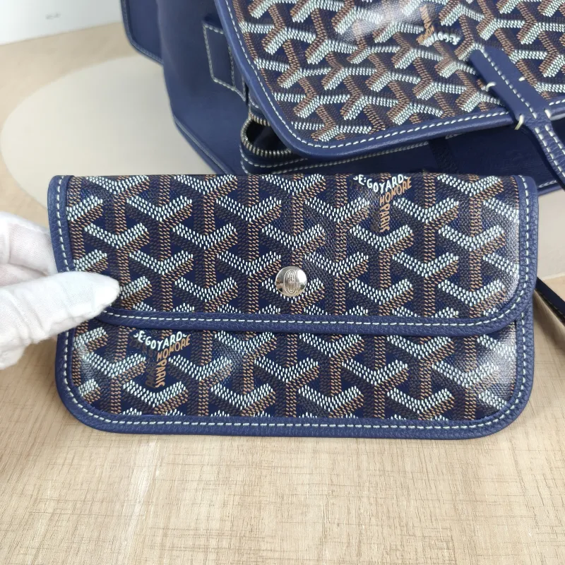 GOYARD Top Handle Bag hardy y tote Blue PVC Small 40 × 17 × 31 cm — detail view 4 of 15