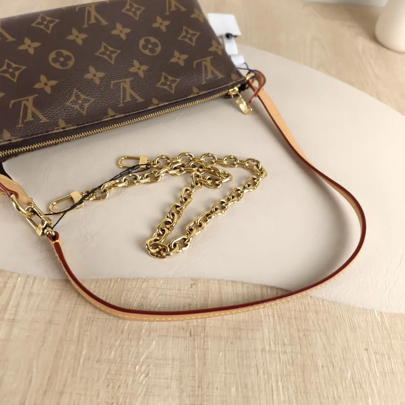 Louis Vuitton Shoulder Bag Pochette Accessoires Two Straps Monogram PVC Large 23.5 × 4 × 13.5 cm — detail view 2 of 9