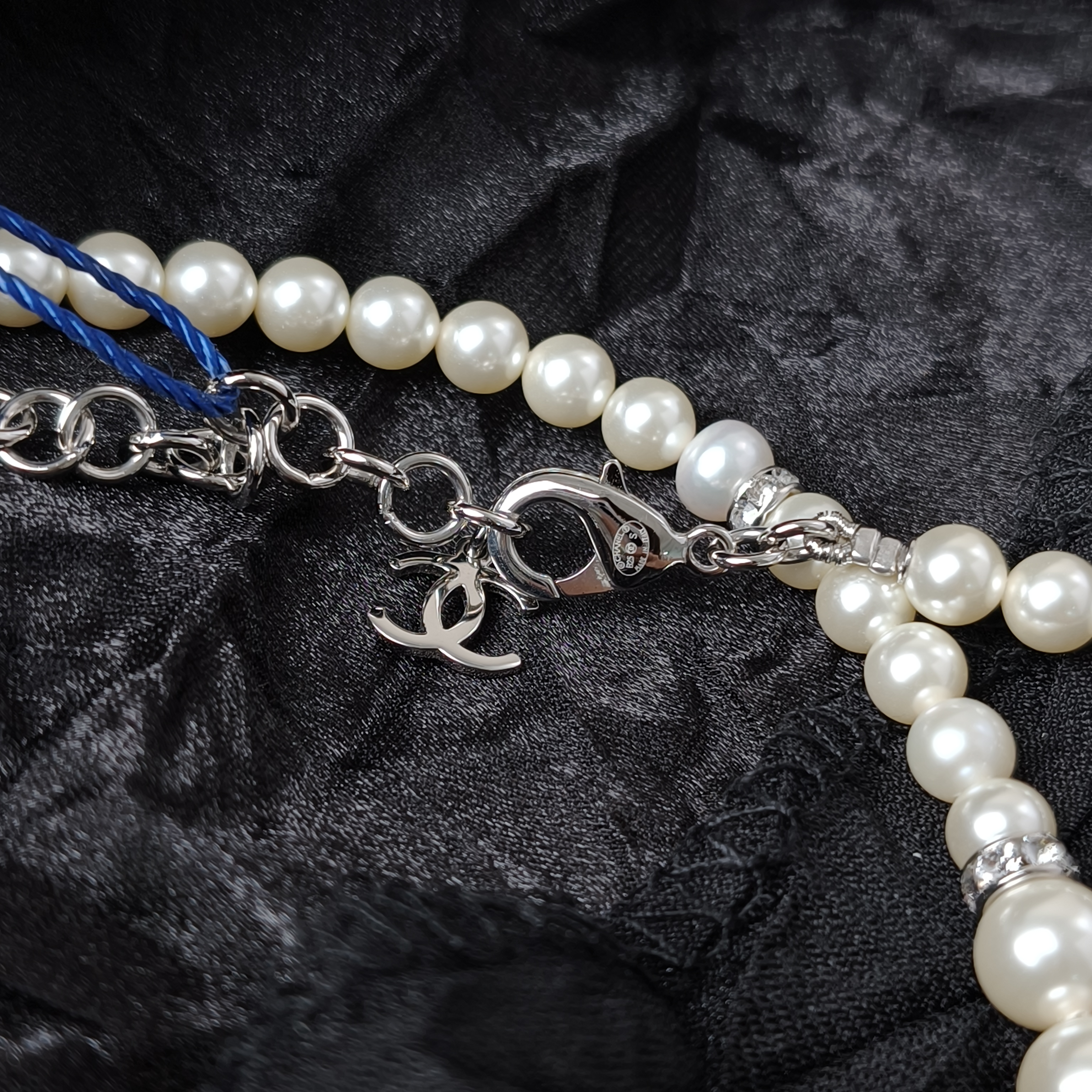 Chanel Necklace25s c Pearl Necklacechocker Silver One Size38cm One Size — cover view 6 of 11