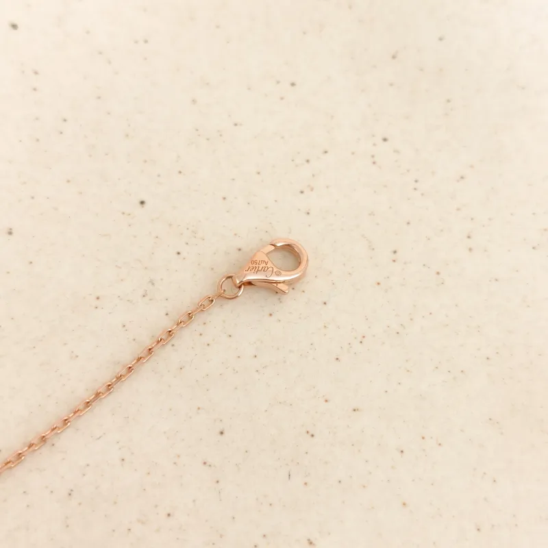CARTIER Necklace Juste un Clou Pavé Diamond Necklace Rose Gold Diamond18KR ose Gold One Size 40cm — cover view 3 of 7