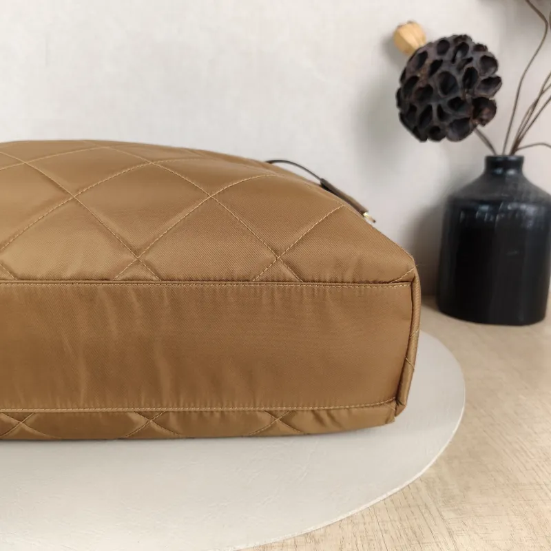 PRADA Shoulder Bag Re-Edition 1995 Brown Nylon One Size 36 × 11 × 25 cm — detail view 10 of 11