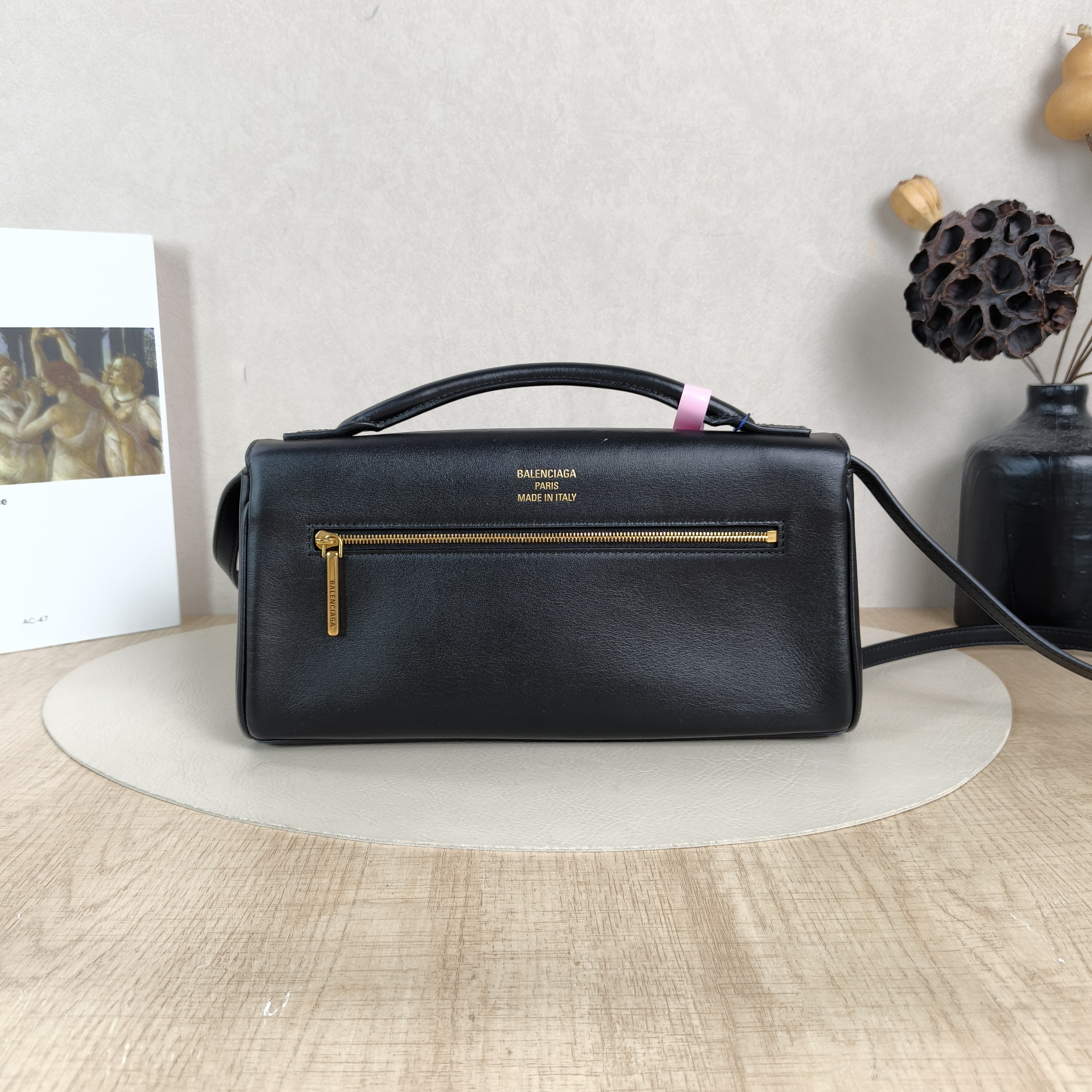 BALENCIAGA Crossbody Bagbel air Top Handle Crossbody Bag Black Calfskin One Size27 × 5 × 14 cm — cover view 5 of 5