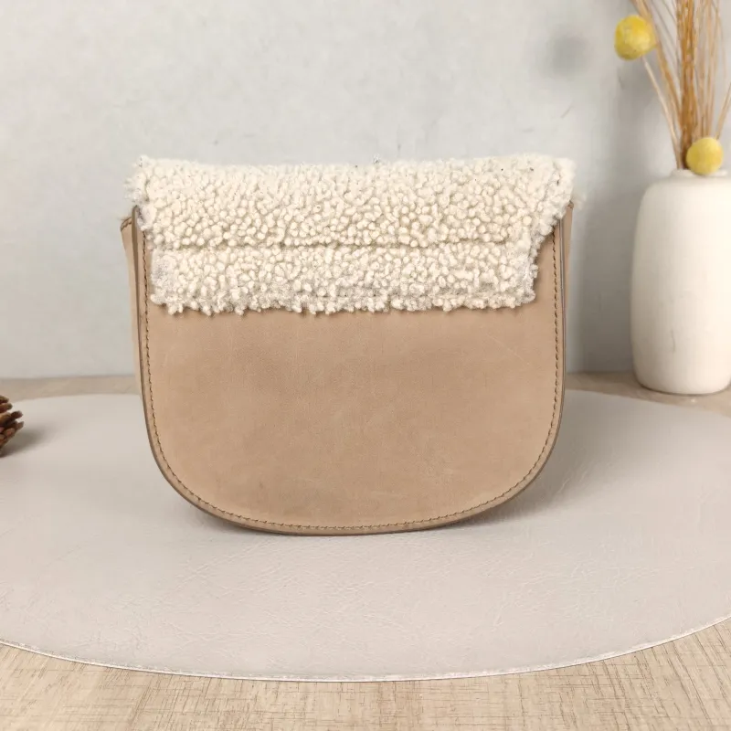 SAINT LAURENT Shoulder Bag Kaia Brown Suede · 17 × 6 × 16 cm — cover view 5 of 5