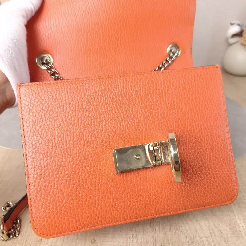 GUCCI Crossbody Bag Interlocking GG Calfskin Small 20 × 5 × 15 cm — detail view 13 of 15
