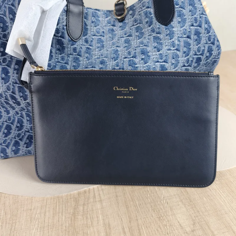 DIOR Top Handle Bag TOUJOURS Blue Large 37 × 21 × 27 cm — detail view 10 of 10