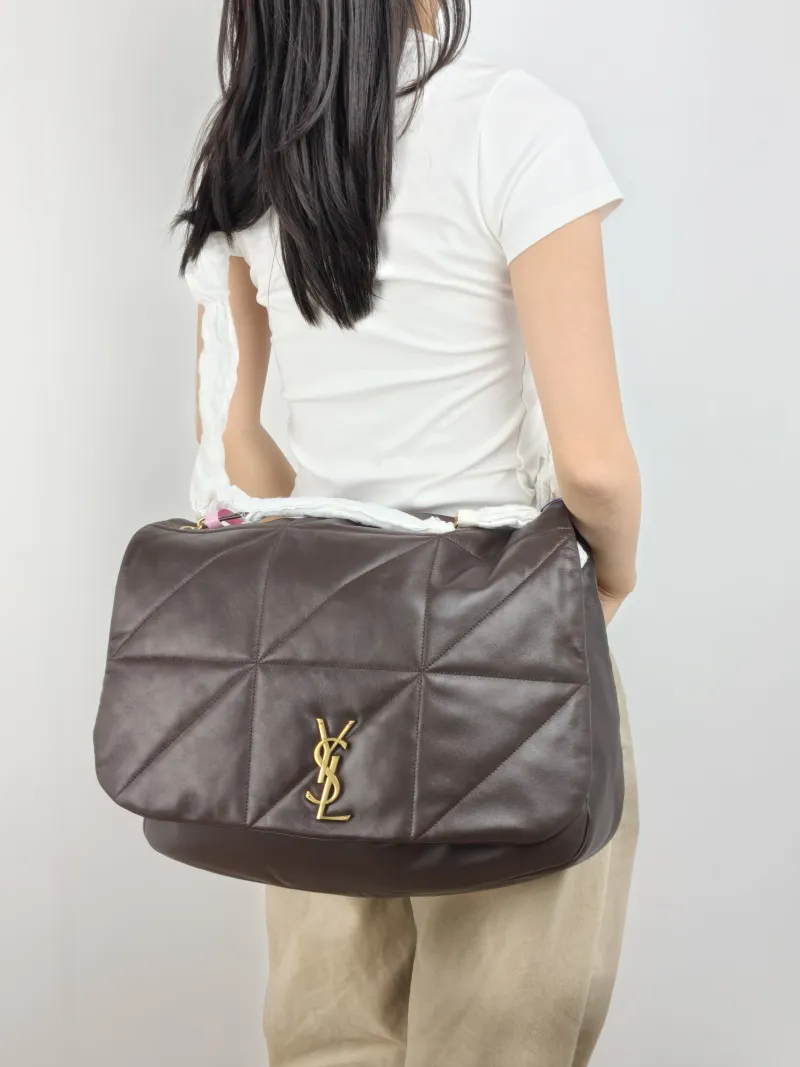 SAINT LAURENT Crossbody Bag Jamie 4.3 Chain Bag SL ambskin Large 43 × 9 × 29 cm — on-model view 2 of 2