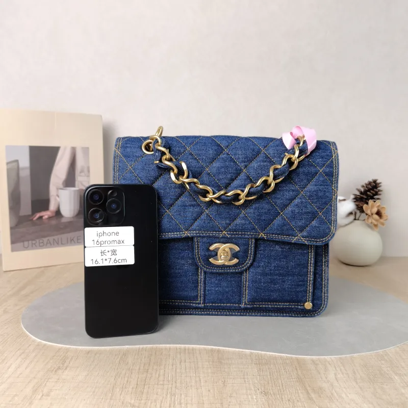 Chanel Backpack Backpack Blue One Size 25 × 6 × 22 cm — cover view 3 of 5