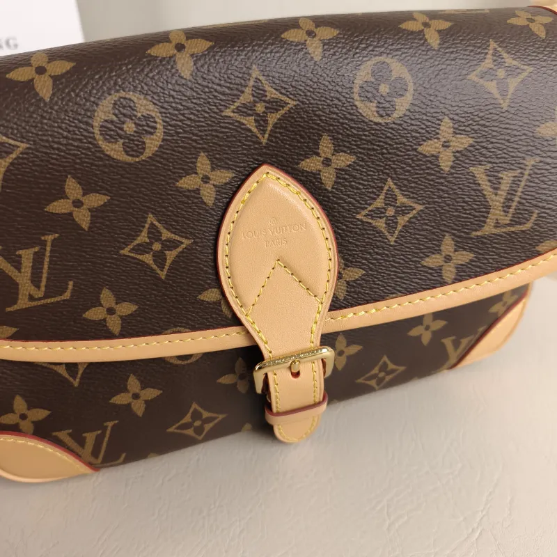 Louis Vuitton Crossbody Bag Diane Baguette Bag Shoulder Strap PVC Small 24 × 9 × 15 cm — detail view 1 of 12