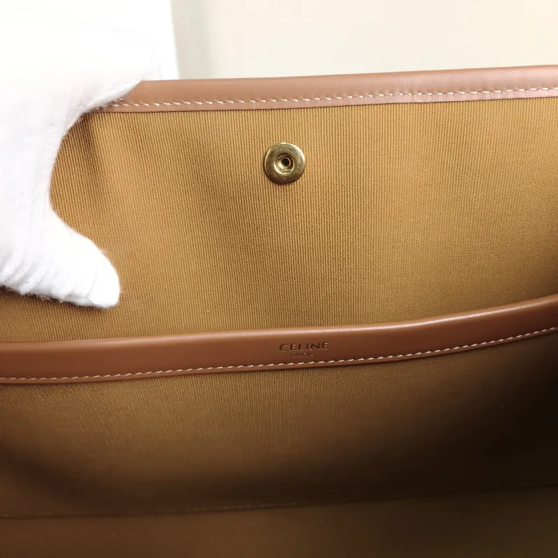 CELINE Top Handle Bag Horizontal Cabas Shopping Tote Beige PVC Mini 34 × 12 × 22.5 cm — detail view 2 of 11
