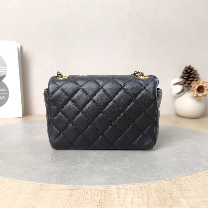 Chanel Crossbody Bag24b Crossbody Bag Black Lambskinmini18 × 6 × 11 cm — cover view 5 of 5