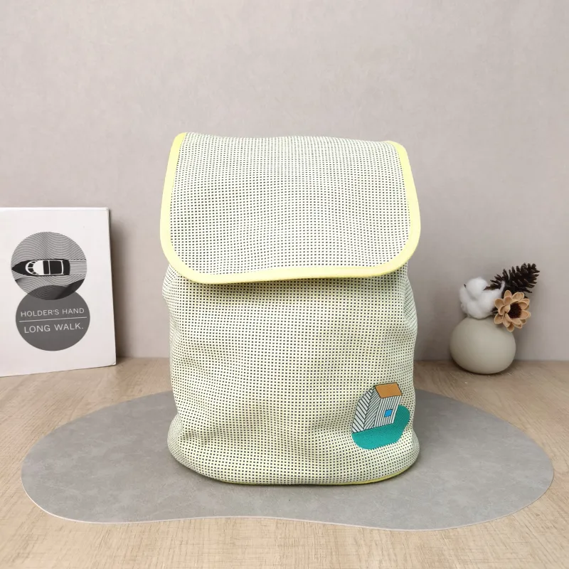 Hermès Backpack Backpack Yellow One Size 24 × 16 × 30 cm