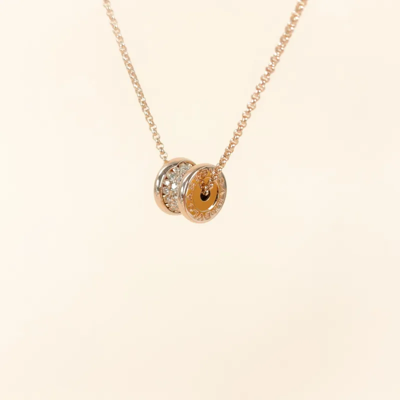 Bvlgari Necklace B.zero1 Rose Gold Diamond18KR ose Gold One Size 43cm โ cover view 6 of 8