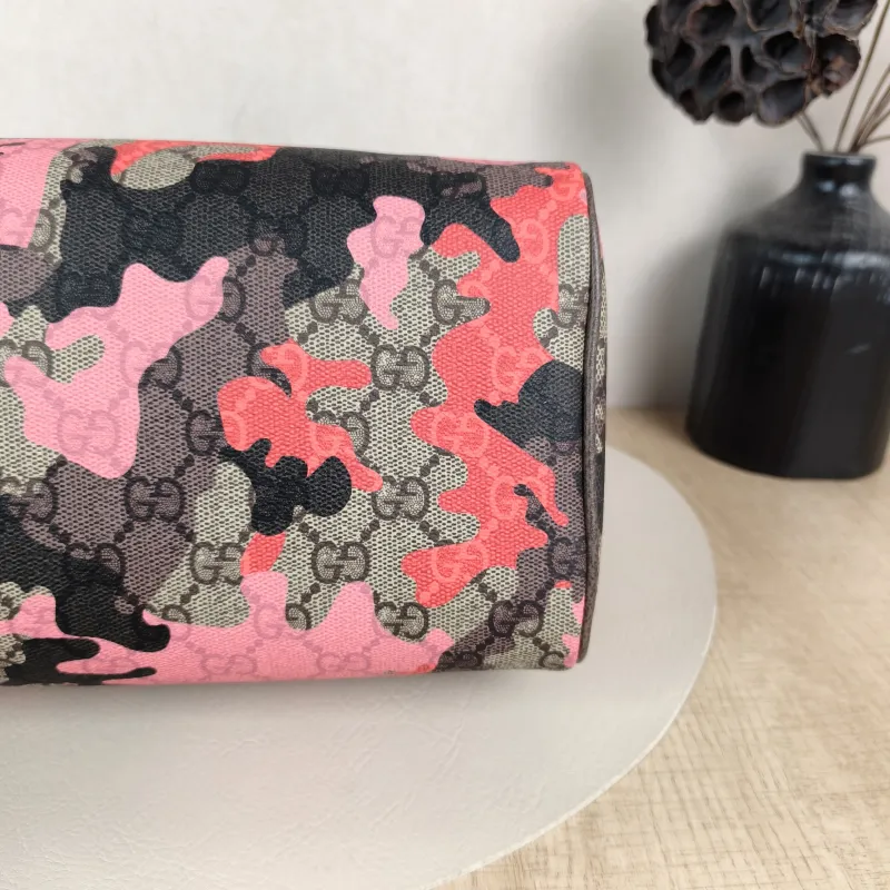GUCCI Top Handle Bag Top Handle Bag Pink Monogram PVC Small 25 × 14 × 16 cm — detail view 11 of 11