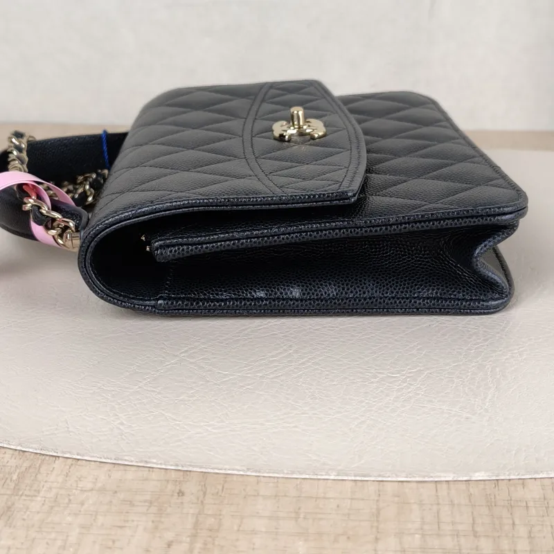 Chanel Backpack Backpack Black Grained Calfskin One Size18.2 × 5 × 14 cm — detail view 11 of 11