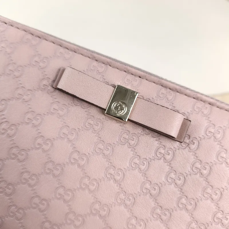 GUCCI Wallet Wallet Pink Calfskin One Size19 × 2.5 × 10 cm — detail view 7 of 10