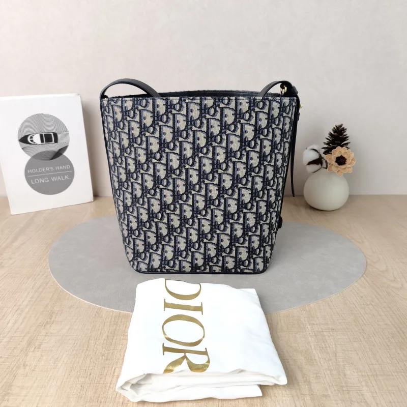 DIOR Shoulder Bag star Bucket Bucket Bag Blue Canvas Small24 × 15 × 24 cm — cover view 5 of 6