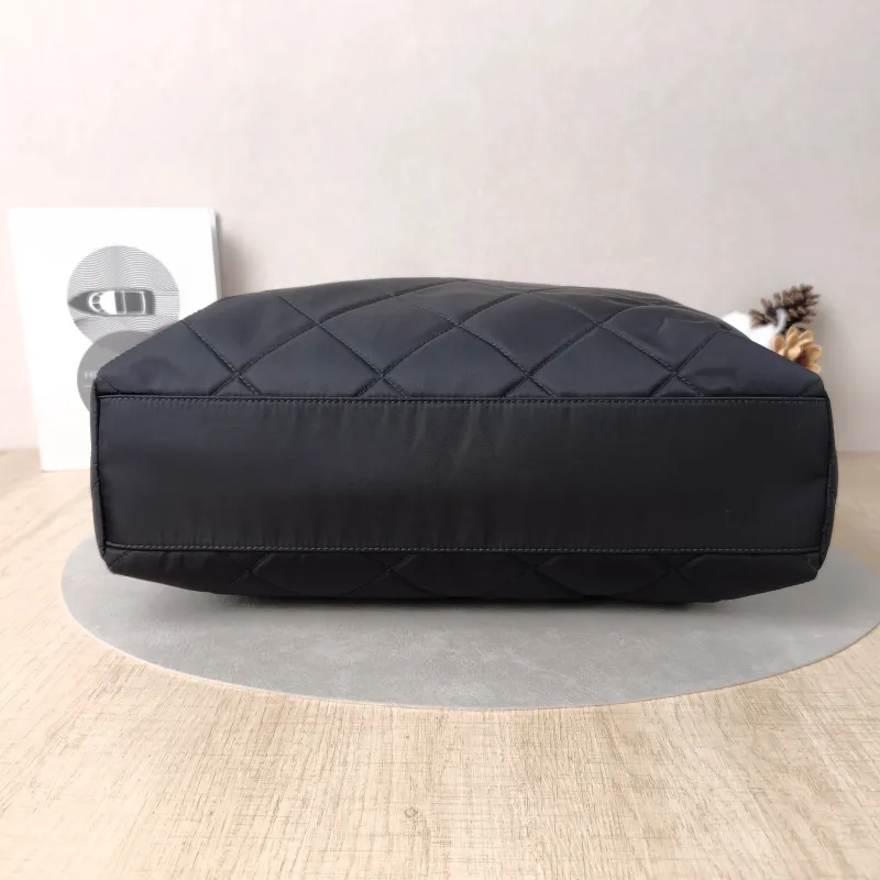PRADA Shoulder Bag Re-Edition Black Nylon One Size 35 × 9 × 27 cm — cover view 3 of 5