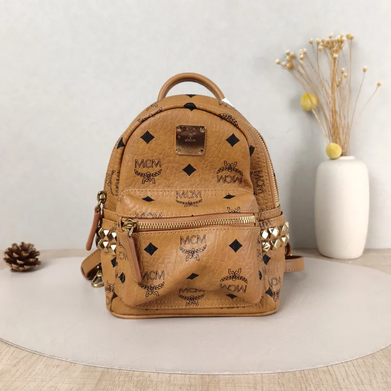 MCM Backpack Backpack PVC Mini 17 × 8 × 21 cm