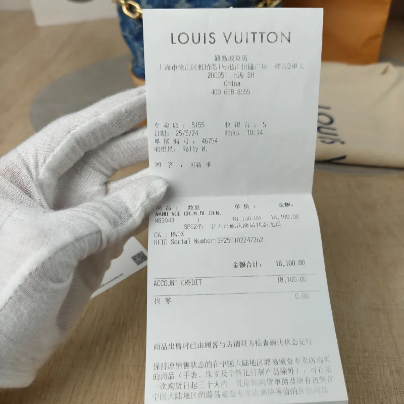 Louis Vuitton Crossbody Bag NANO NOÉ Bucket Bag Nano Blue nano 20.5 × 9 × 17.5 cm — detail view 1 of 11