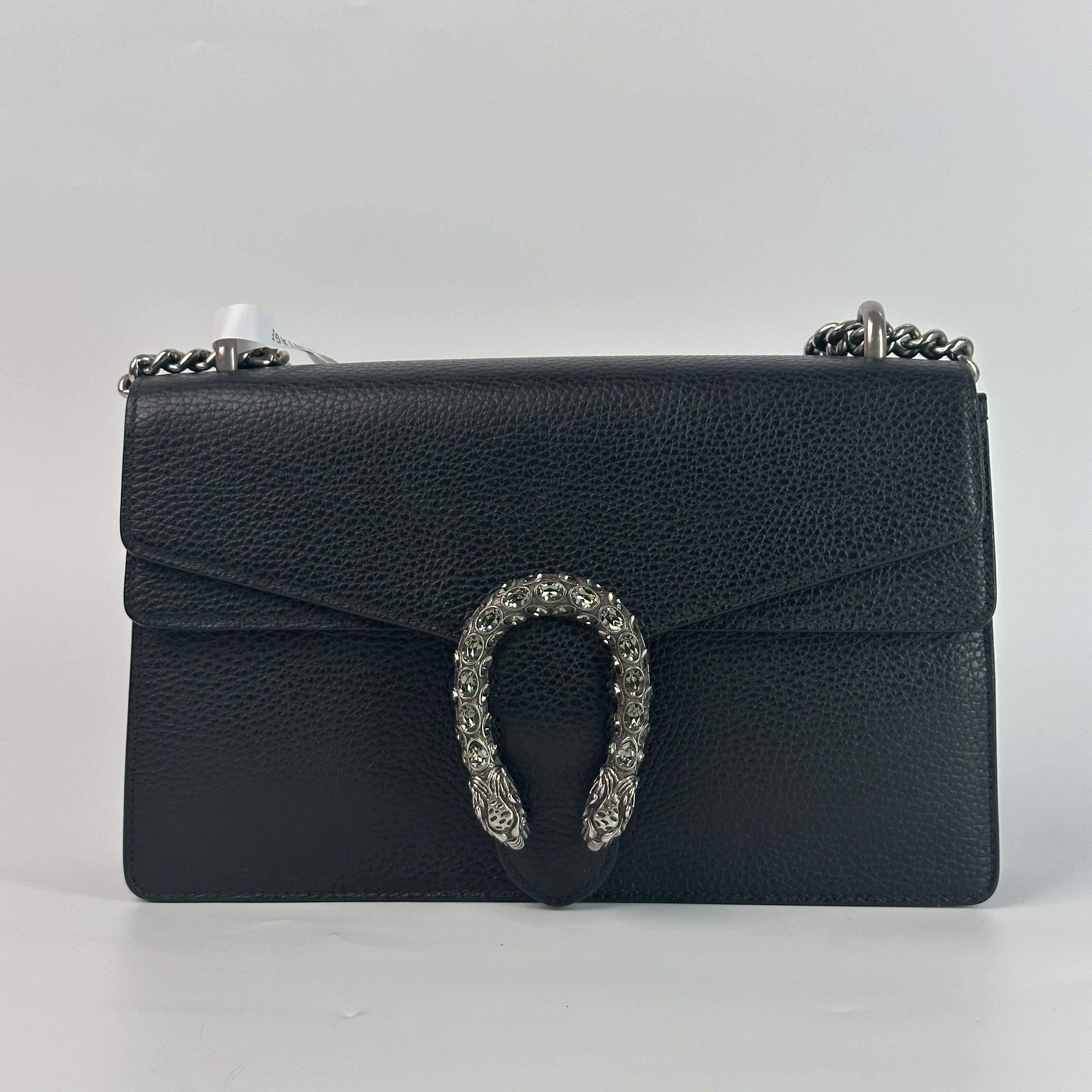 GUCCI Crossbody Bag Dionysus Black Calfskin Medium28 × 9 × 17 cm