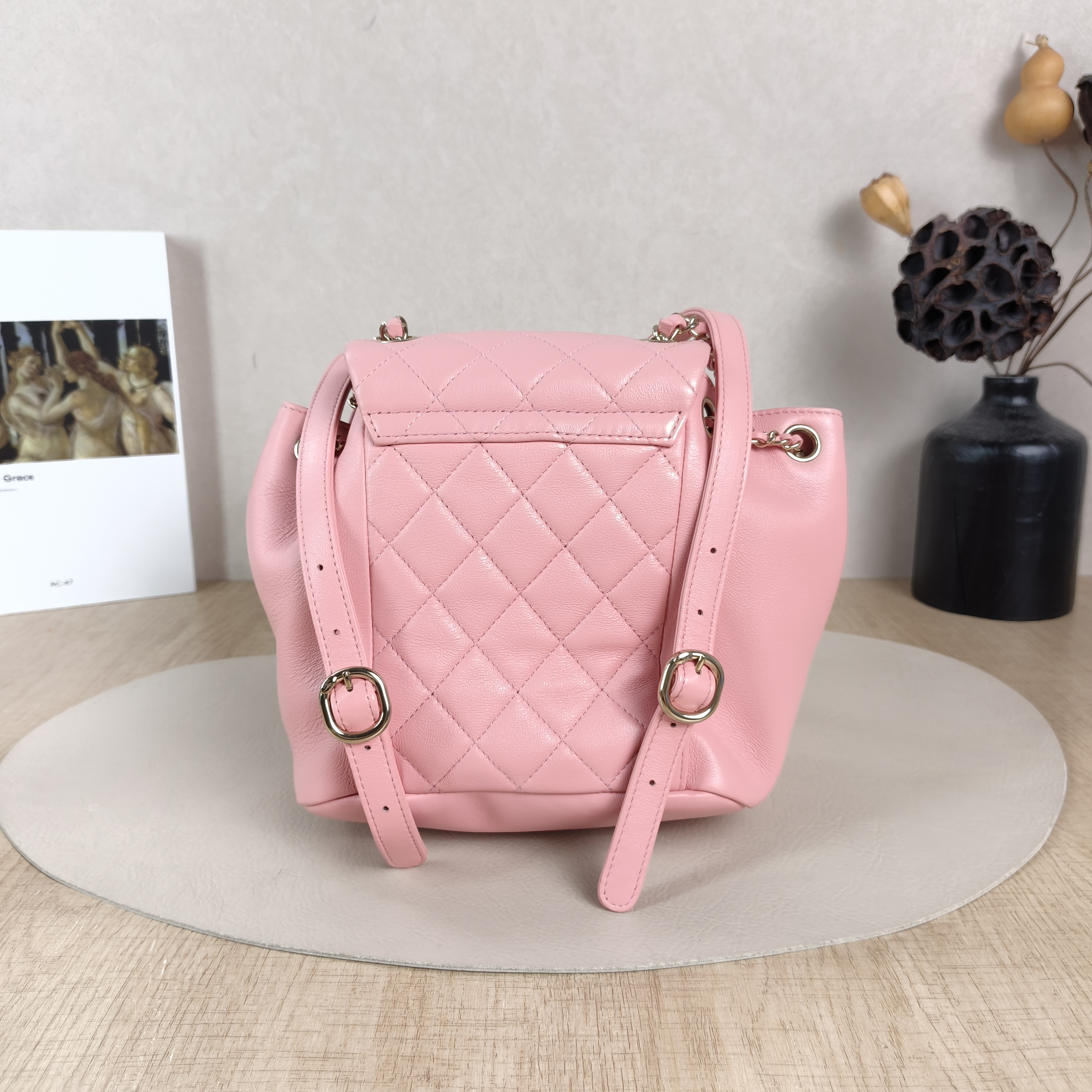 Chanel Backpack Duma Pink Calfskin Small18 × 12 × 18.5 cm — cover view 2 of 6
