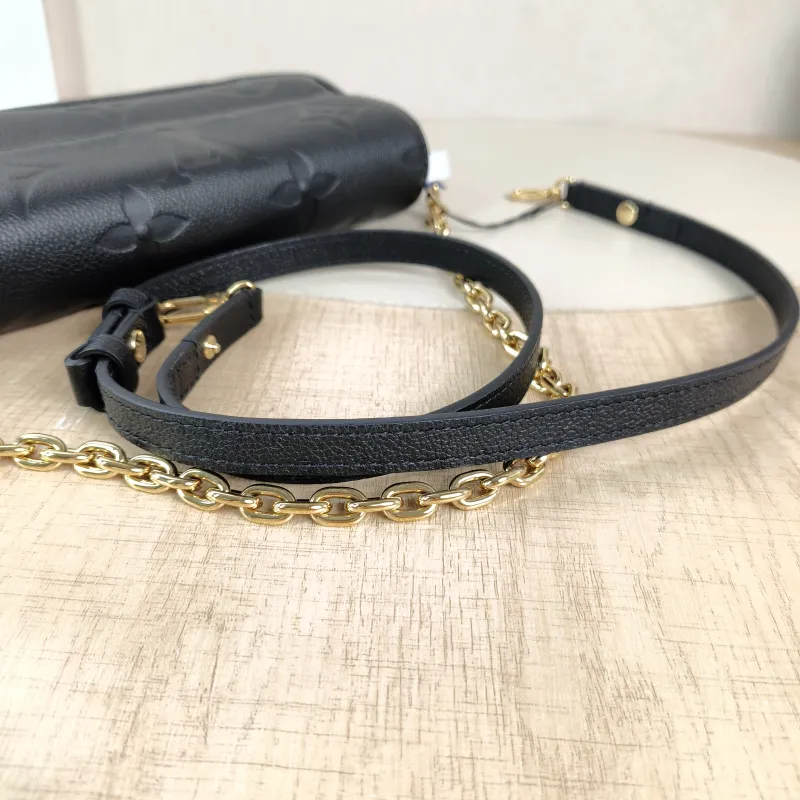 Louis Vuitton Crossbody Bag IVY Black Empreinte Embossed Calfskin Monogram Small23.5 × 4.3 × 12 cm — detail view 13 of 13