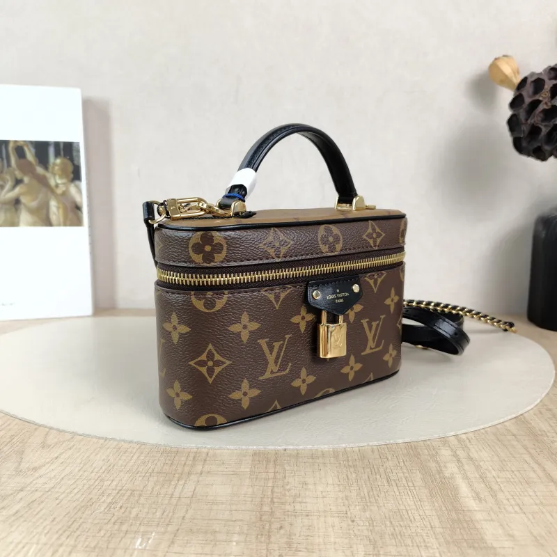 Louis Vuitton Shoulder Bag VANITY POUCH Cosmetic Bag Monogram PVC One Size19 × 6.5 × 11.5 cm — cover view 3 of 6
