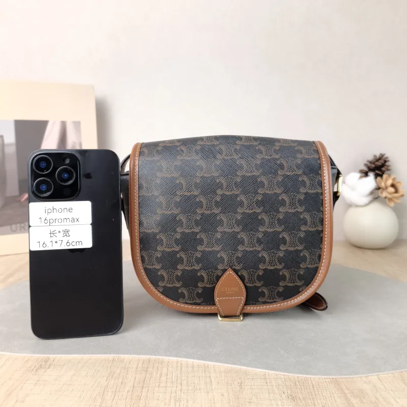CELINE Crossbody Bag FOLCO Monogram PVC Medium 18.5 × 8 × 17 cm — cover view 4 of 5