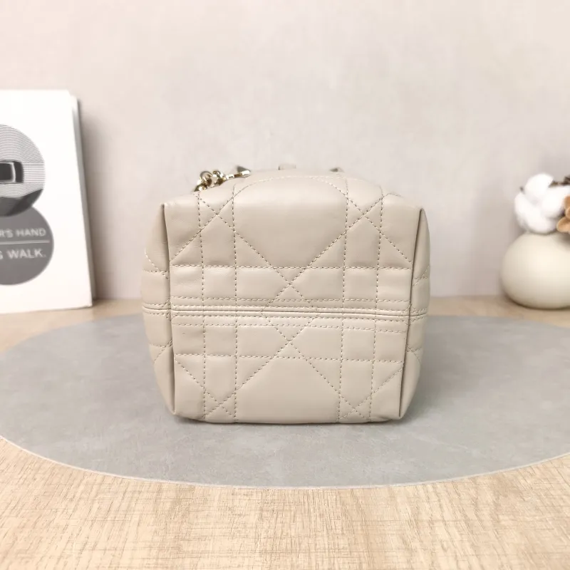 DIOR Top Handle Bag TOUJOURS Edition Beige Calfskinmini13 × 12 × 15 cm — cover view 6 of 6
