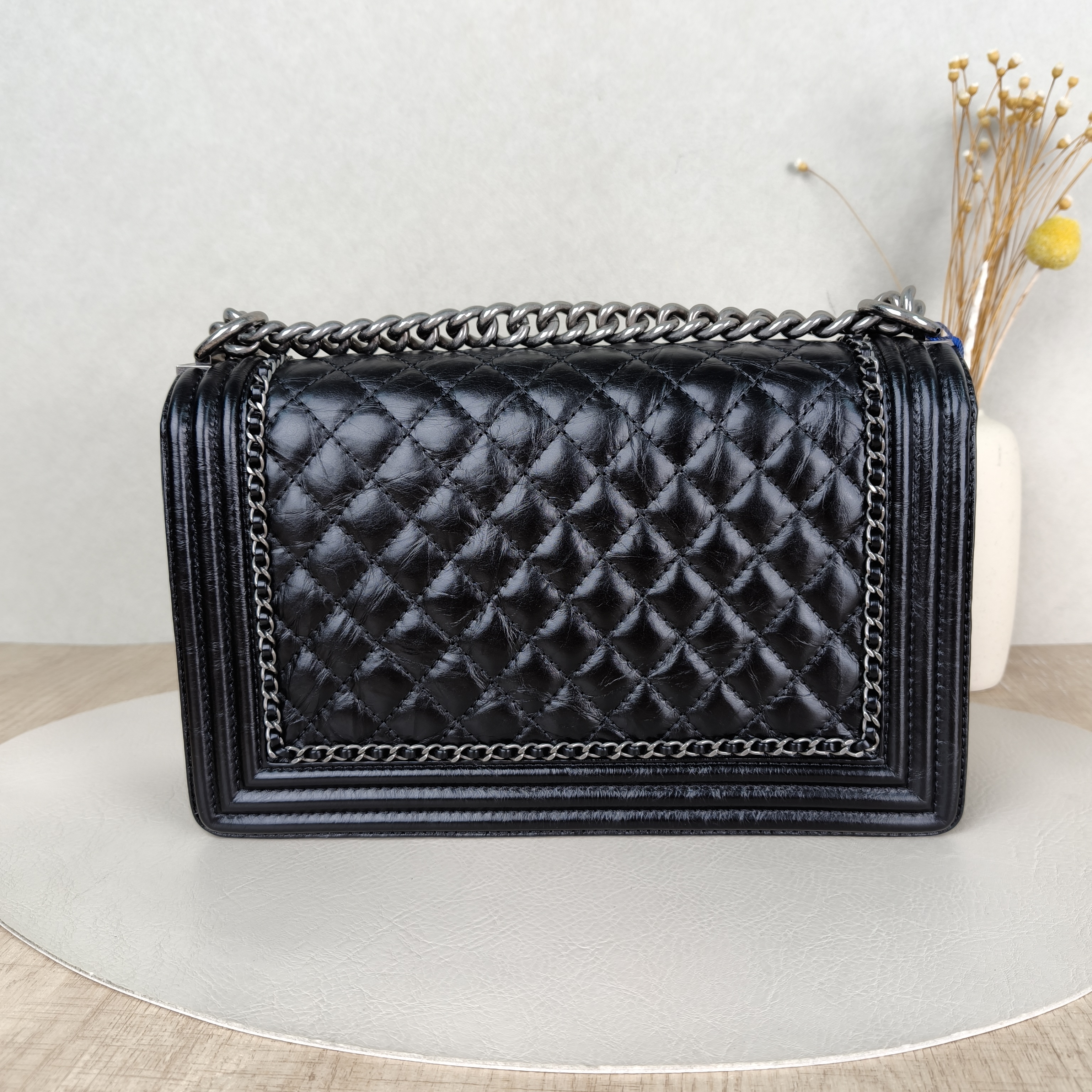 Chanel Crossbody Bag Le BoyBlack Calfskin Large28 × 7.5 × 17.5 cm — cover view 2 of 6