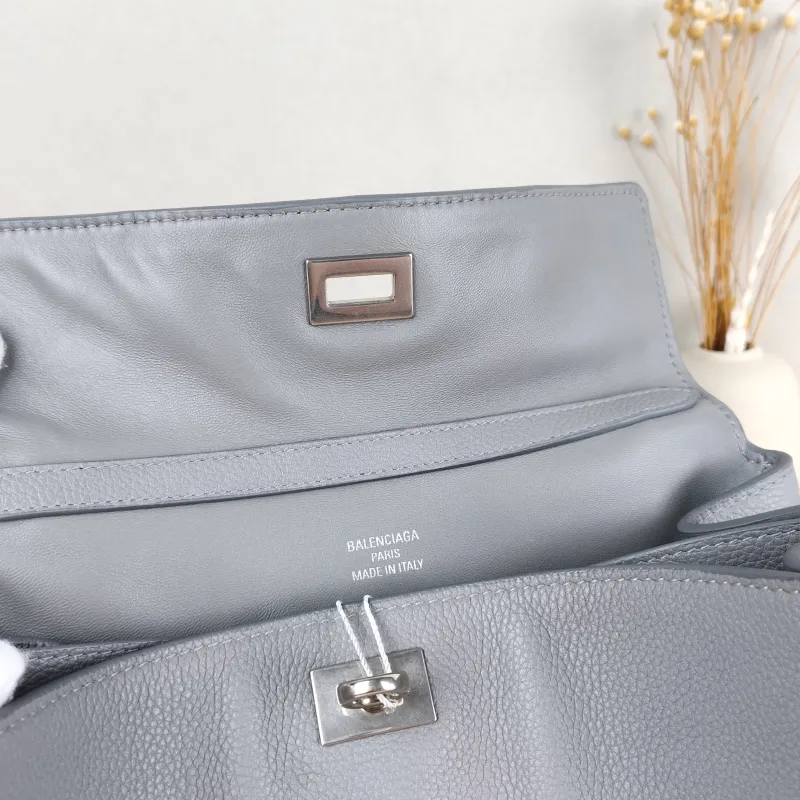 BALENCIAGA Crossbody Bag RODEO Grey Calfskin Small 27 × 10 × 20 cm — detail view 12 of 14