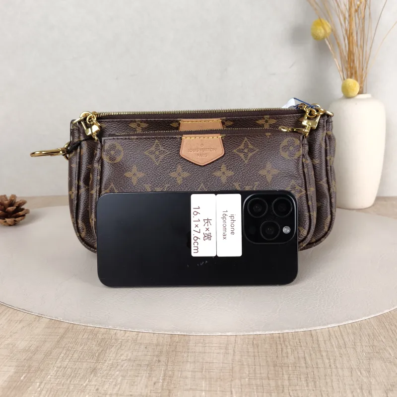 Louis Vuitton Crossbody Bag Multi Pochette Accessoires Shoulder Strap PVC Small 24 × 4 × 13.5 cm — cover view 5 of 5