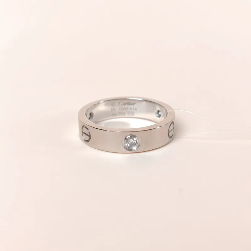 CARTIER Ring Love Collection White Gold Diamond18KW hite Gold Edition 63 — cover view 5 of 9