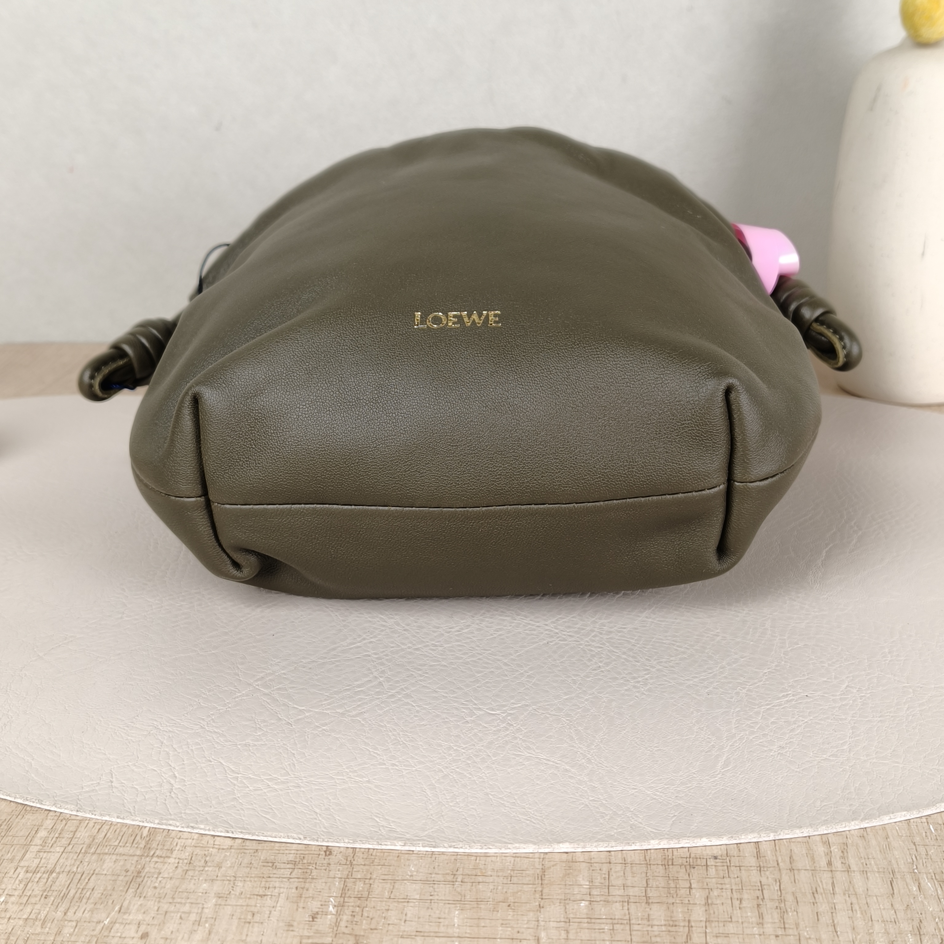 LOEWE Crossbody Bag Flamenco Green Lambskinmini24 × 9 × 18 cm — cover view 4 of 5