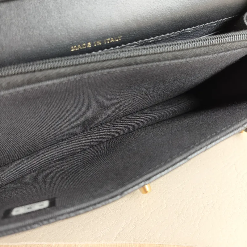 Chanel Crossbody Bag woc Black Calfskin Mini 19 × 6 × 11 cm — detail view 11 of 11