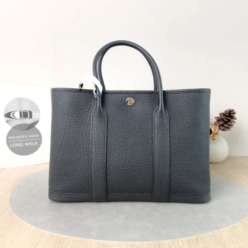Hermès Top Handle Bag Garden Party 30 30Black Negonda Calfskin Medium30 × 13 × 21 cm — cover view 5 of 5