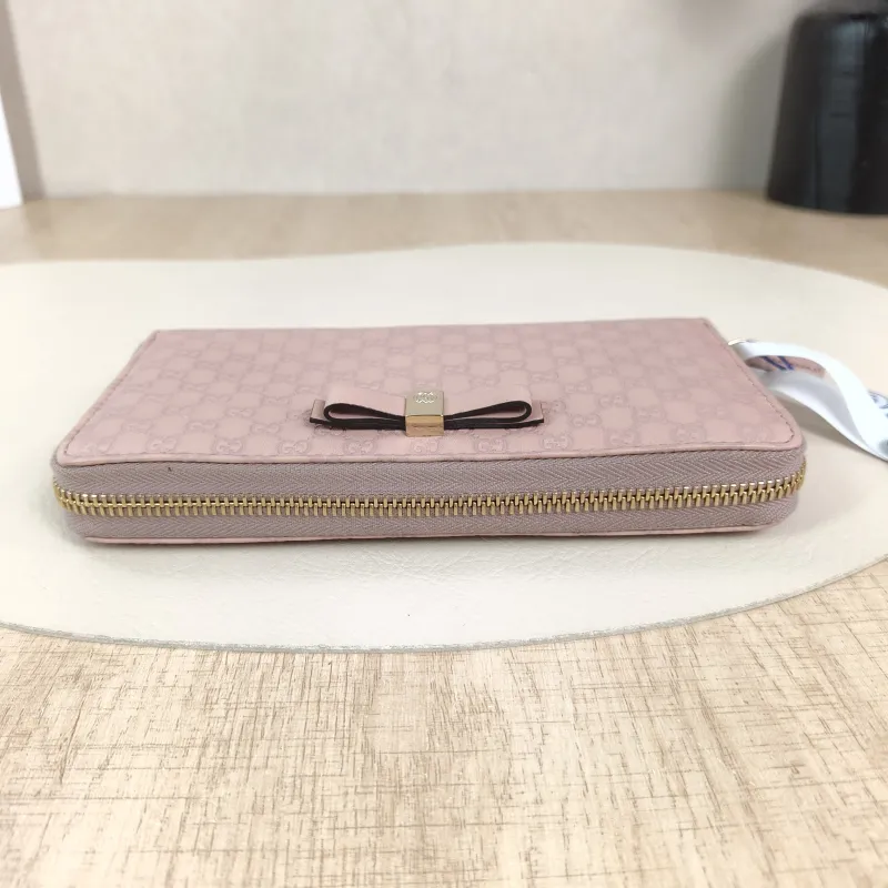 GUCCI Wallet Wallet Pink Calfskin One Size19 × 2.5 × 10 cm — detail view 3 of 10