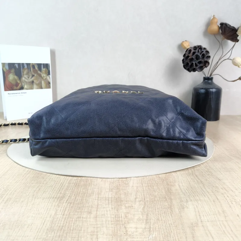 Chanel Backpack 22Bag Backpack Blue Calfskin Small 34 × 8 × 40 cm — cover view 3 of 5