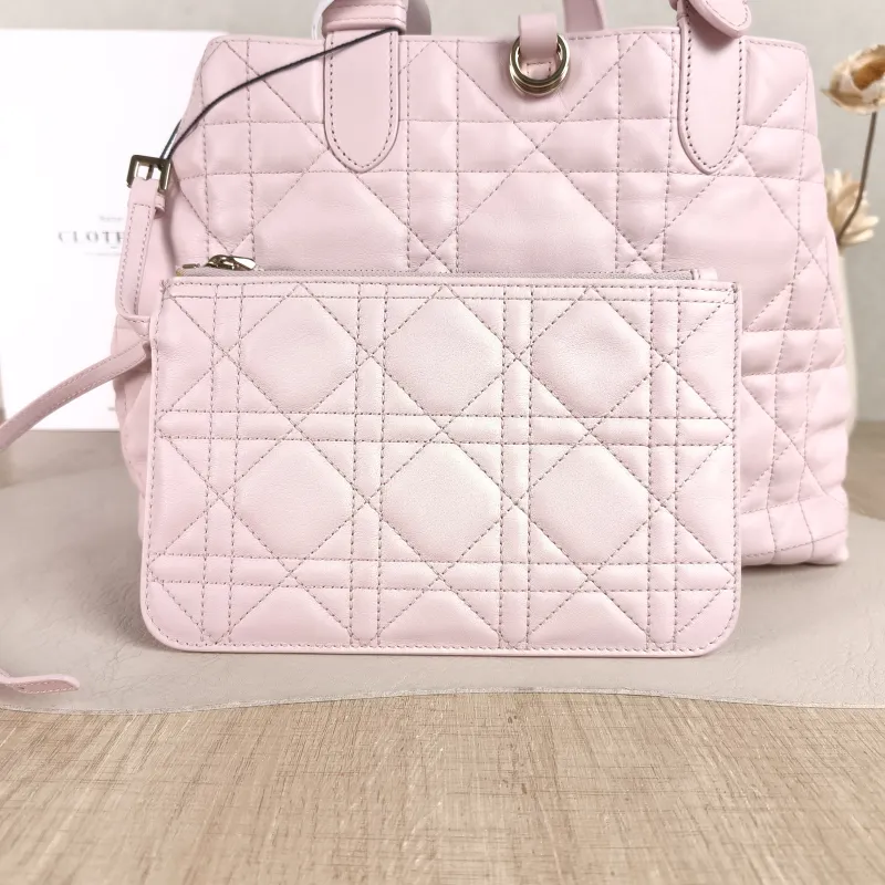 DIOR Top Handle Bag TOUJOURS Pink Calfskin Medium28.5 × 17 × 21.5 cm — detail view 8 of 10
