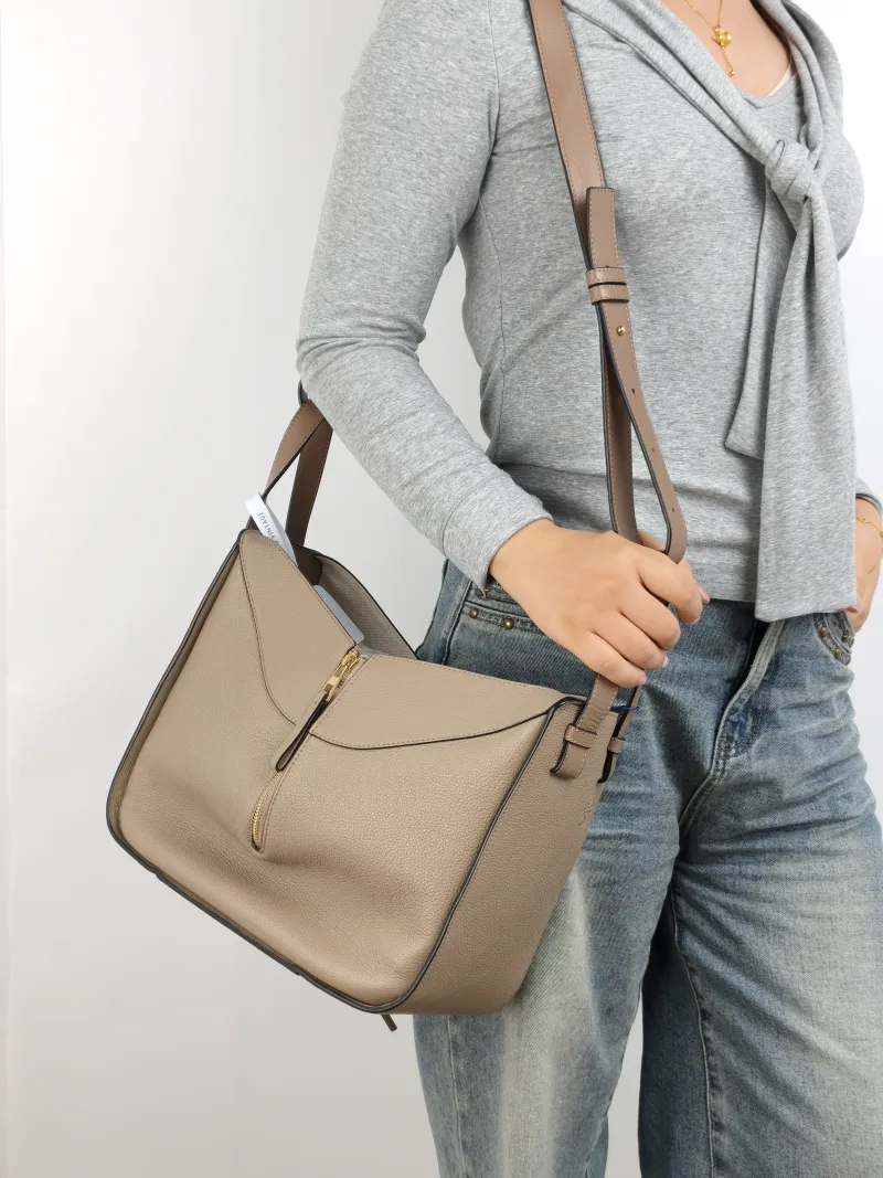 LOEWE Shoulder Bag Hammock Calfskin Small 30 × 14 × 25 cm — on-model view 2 of 2