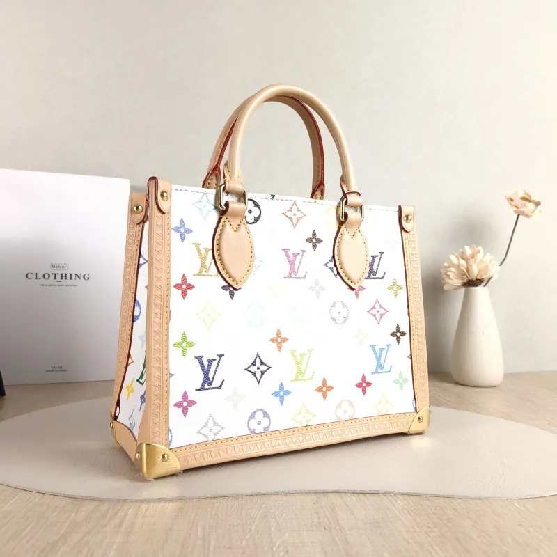 Louis Vuitton Shoulder Bag Onthego Multicolore PVC Small 25 × 11.5 × 19 cm — cover view 4 of 5