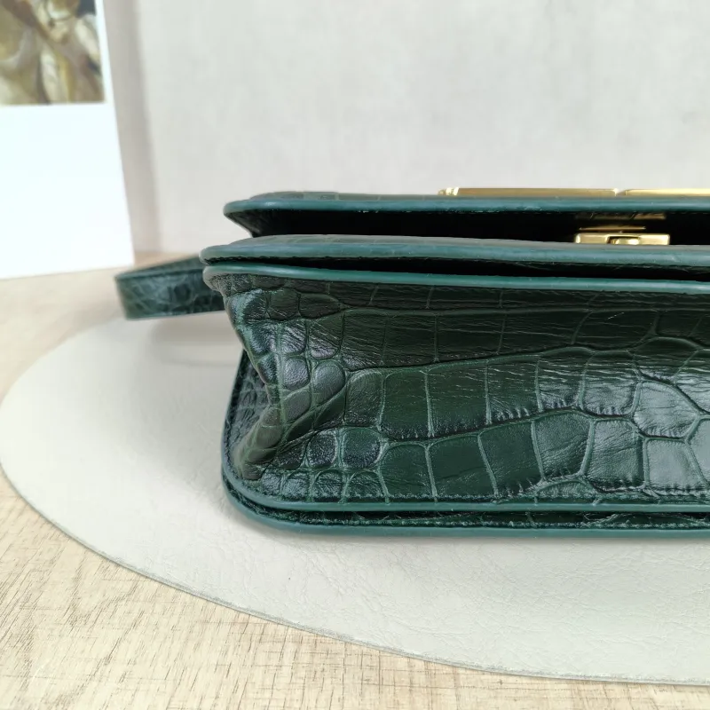 BALENCIAGA Shoulder Bag GOSSIP Green Calfskin Small 23.5 × 10.5 × 12.5 cm — detail view 2 of 12